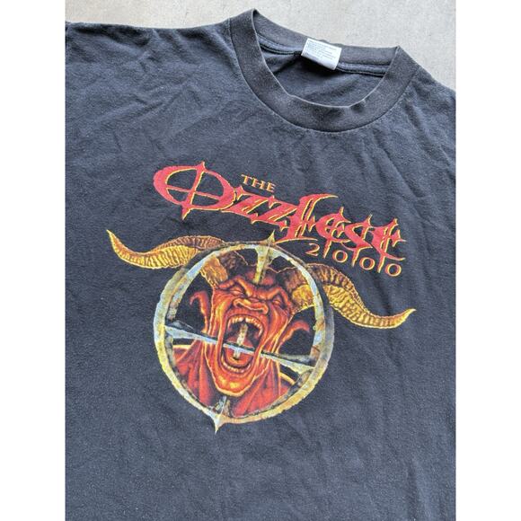 Vintage The Ozzfest 2000 Band Tee Tour Shirt Black All Sport XL Heavy Metal Rock - Picture 2 of 8